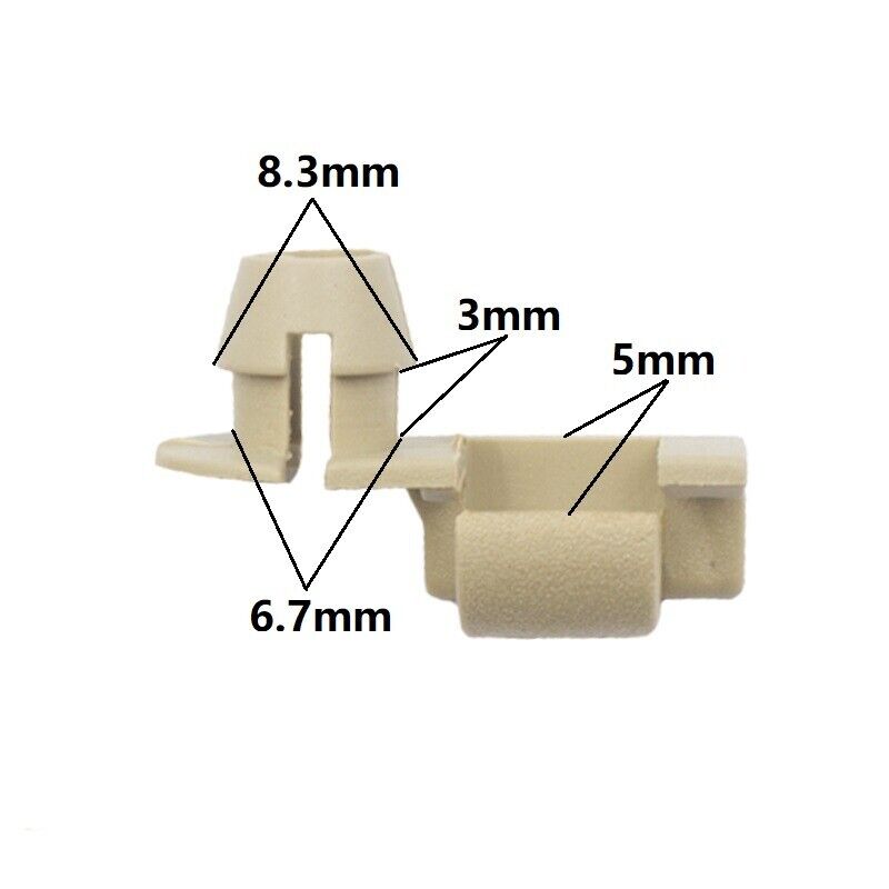 4x Car Door Lock Rod Fastener Plastic Retainer Clips