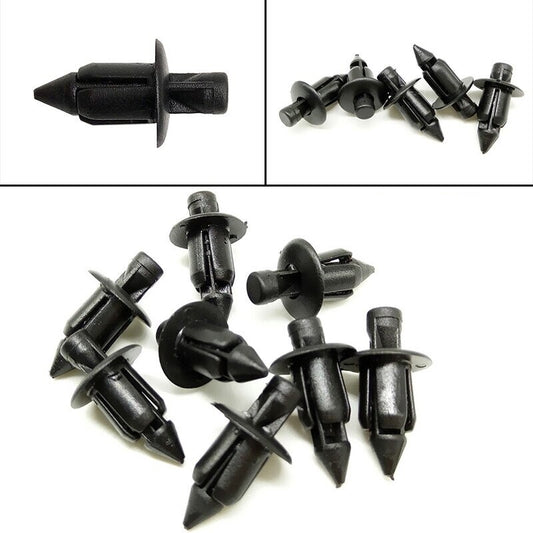 20x Plastic Rivet Trim Clips for Bike 6mm for Honda Suzuki Kawasaki Yamaha 