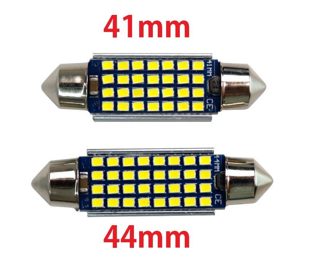 Car Led Number Plate Light Bulb C5W Festoon Canbus White 41mm 44mm Bulb