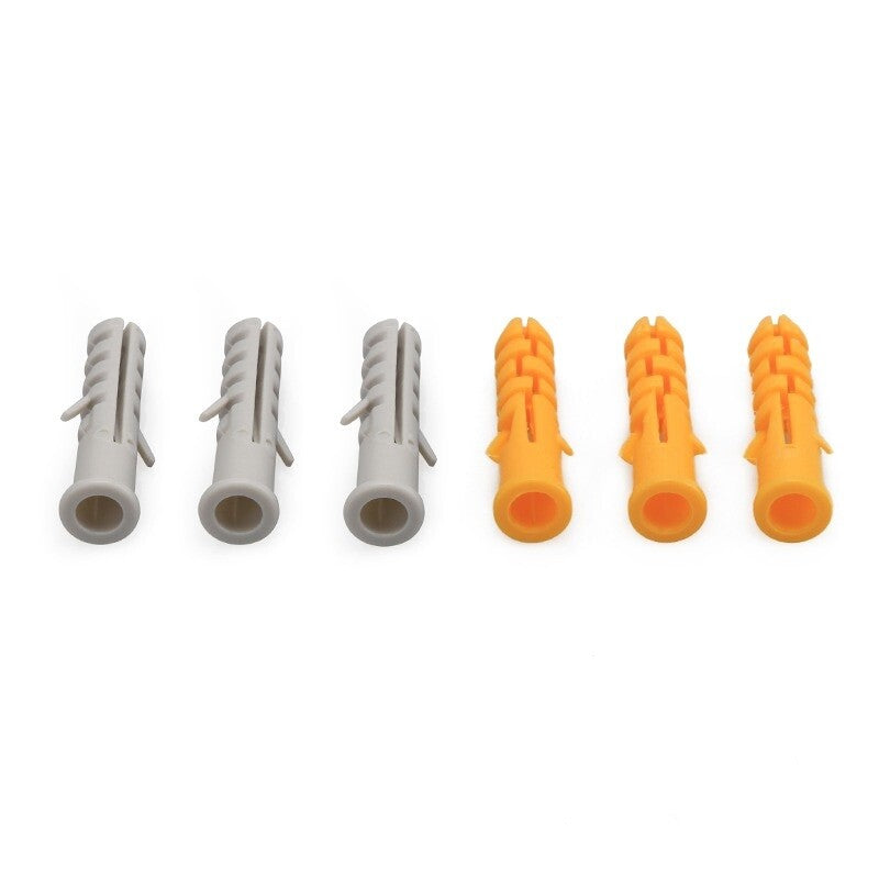 Wall Plugs M6 30mm Expansion Plastic Screw Plug Tube (Use with M4 Screws) 