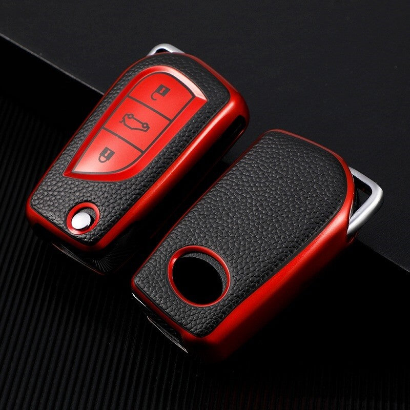 TPU Key Fob Case Cover for Toyota Corolla Levin Verso Yaris 2014 Auris Aygo RAV4