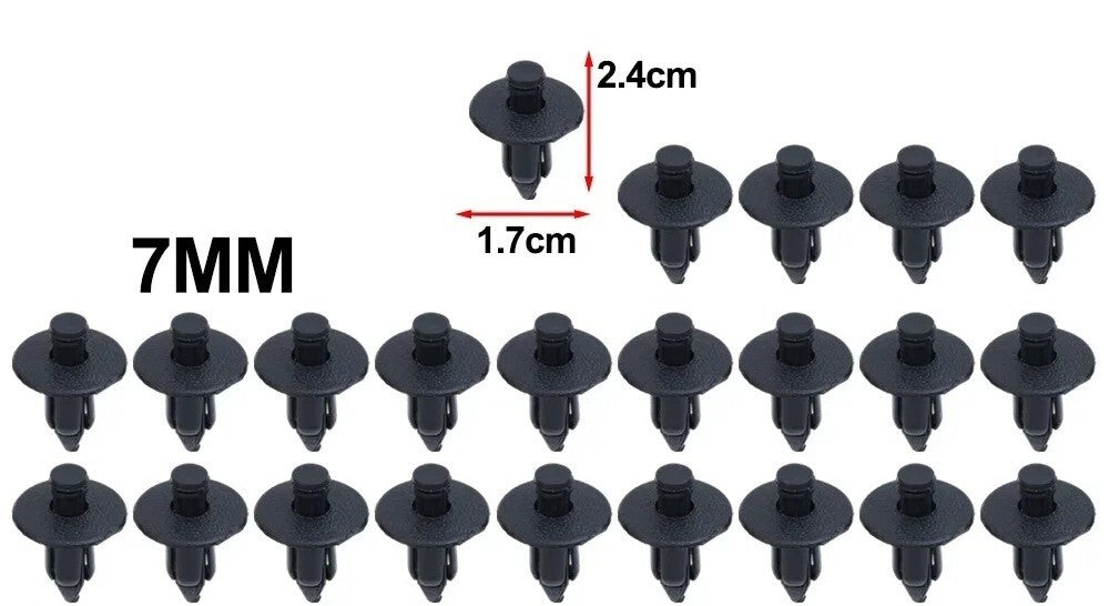 Car Motorcycle Plastic Fairing Rivet Setting Panel Fastener Clips 6mm 7mm 8mm