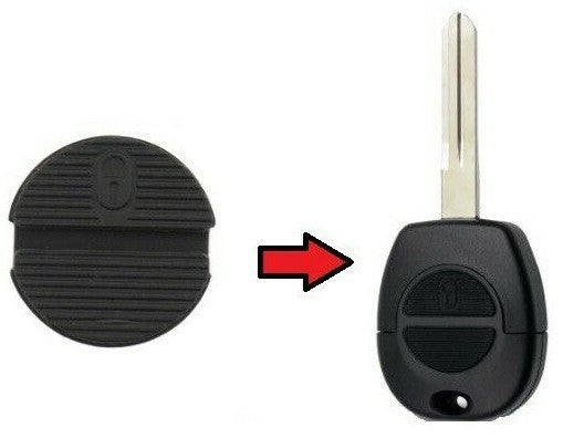 2 Button Remote Key Rubber Pad Repair Insert for Nissan Micra Almera Xtrail