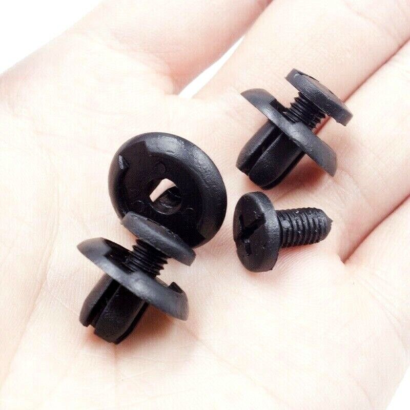 10x 8mm Plastic Rivets Fastener Push In Clips Car Bumper Door Trim Panel Clips