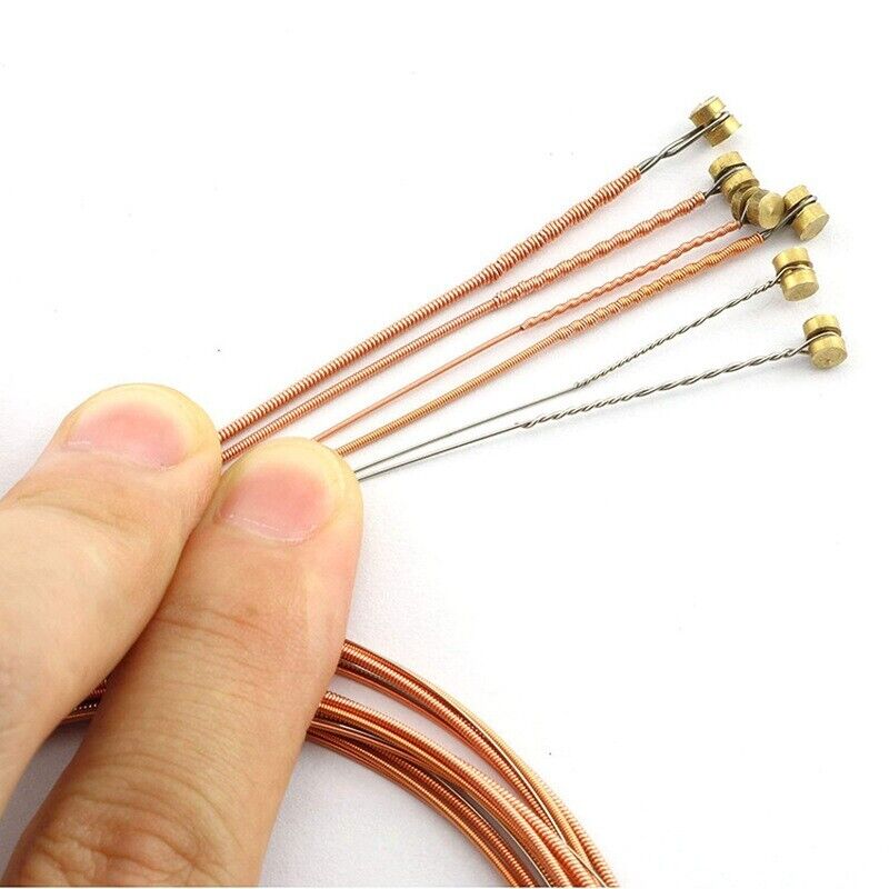 6x Copper Strings for Classic Guitar Acoustic Folk Guitar Parts