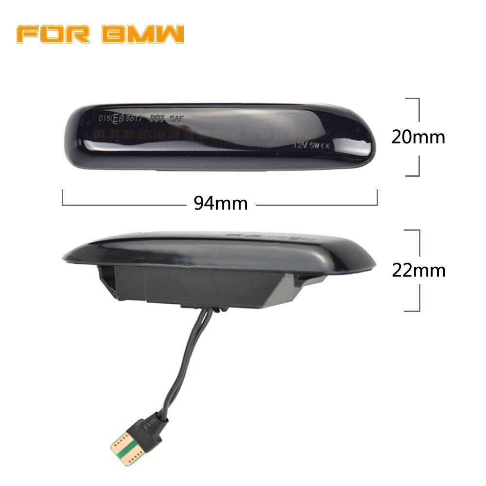 Dynamic Led Side Marker Flowing Turn Lights Indicators Blinkers for BMW