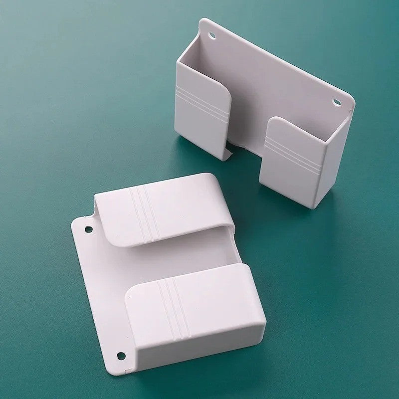 Wall Mounted Phone Holder Multifunction Punch Free Organizer TV Remote Control