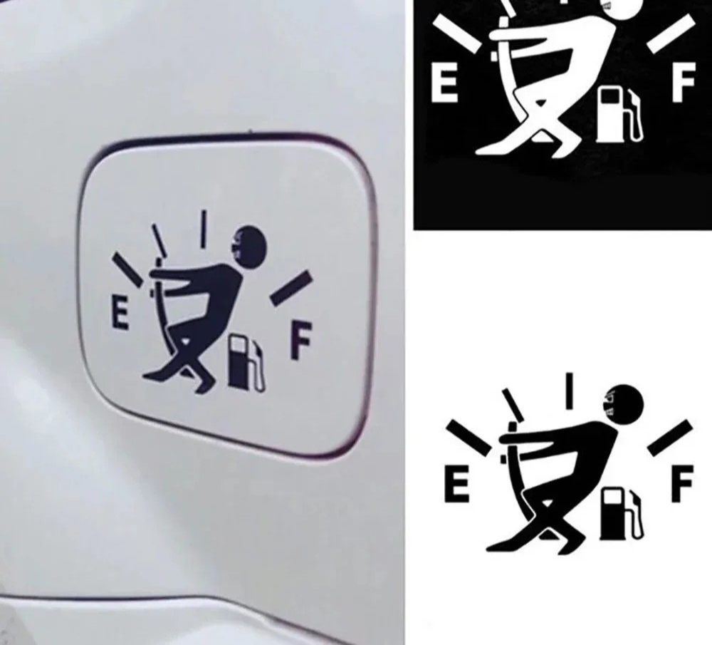 Car Sticker Pull Fuel Tank Pointer Reflective Vinyl Sticker
