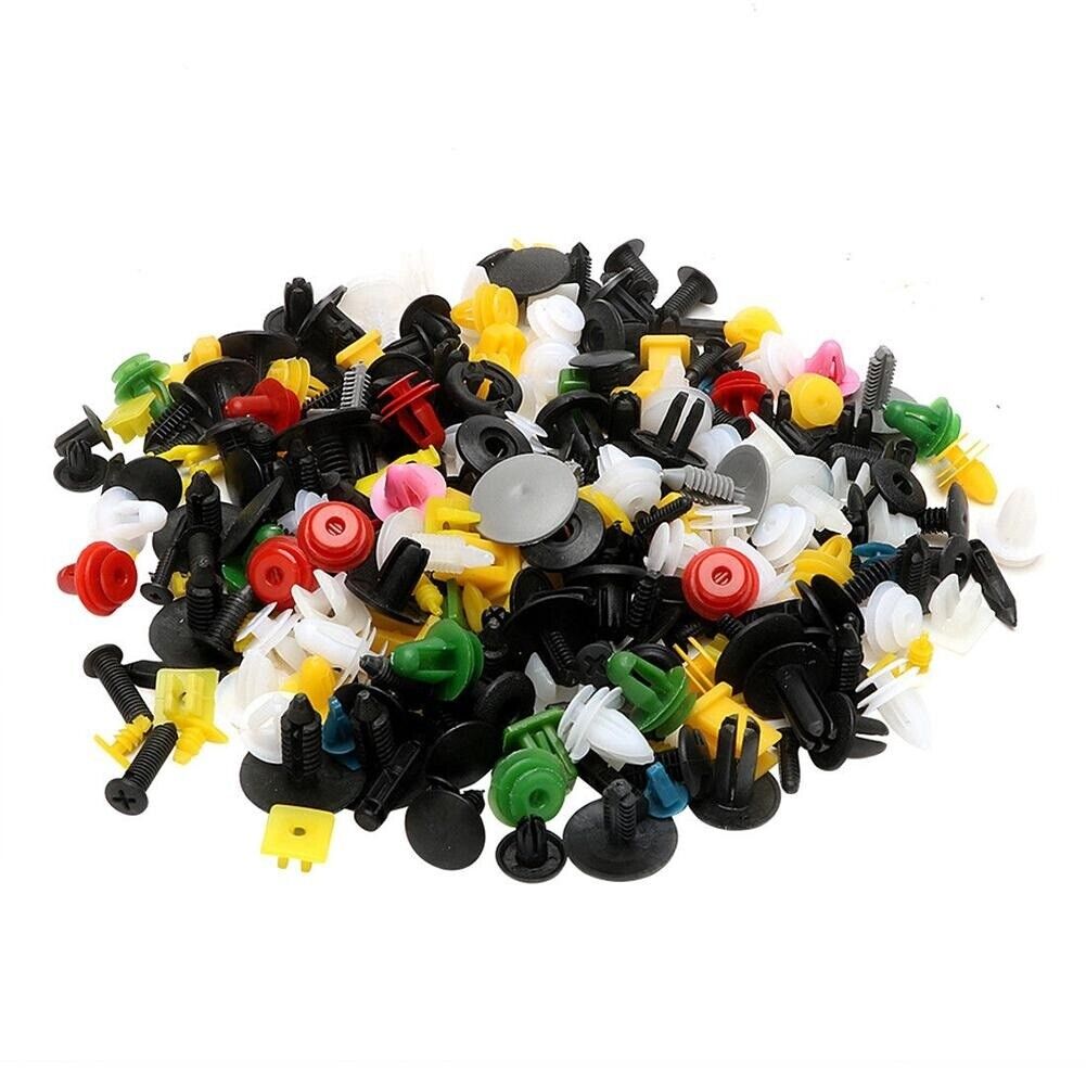 200x Mixed Car Fastener Bumper Door Panel Clips Rivets for Truck Car Universal