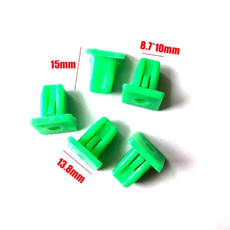 5x Square Auto Fasteners Fast Wire Seat Retainer Rivet Engine Cover Fender Clips