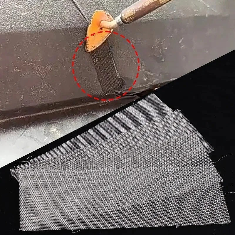 1x Stainless Steel Repair Mesh Car Bumper Plastic Crack Patch Trimmable 20x15cm
