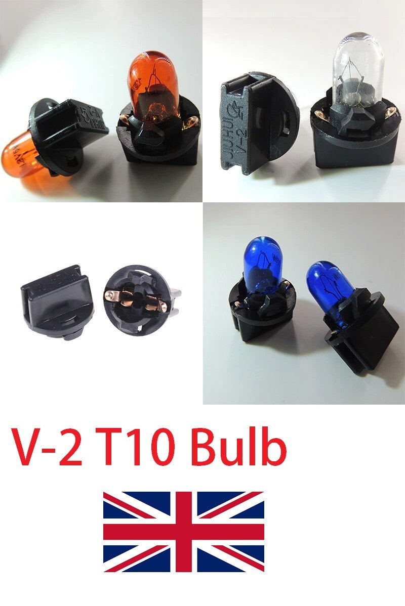 V-2 T10 194 168 W5W 5W and T10 Bases Signal Interior Car Light Lamp