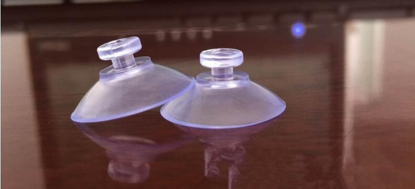 10x Small Clear Sucker Suction Cups Mushroom Head Strong Vacuum Suckers Hooks