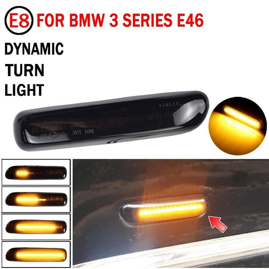 Dynamic Led Side Marker Flowing Turn Lights Indicators Blinkers for BMW