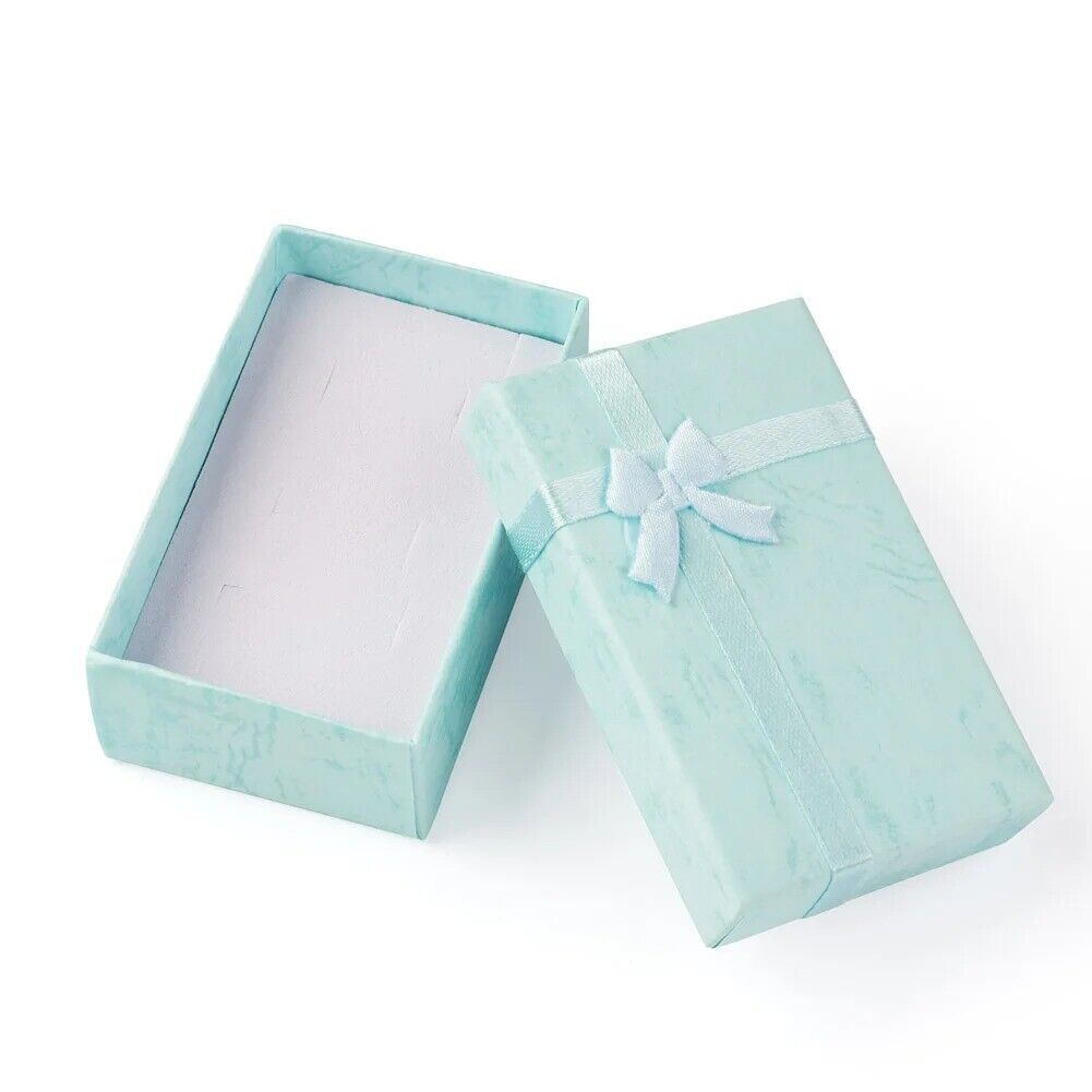 Rectangle Jewellery Gift Box for Ring Earrings Studs 3 Colours