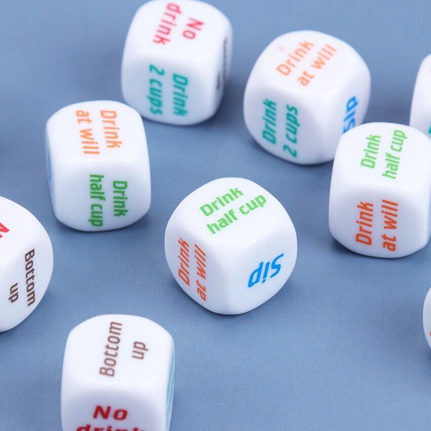 1x Adult Party Drinking Dice 20mm 6 Sided Bar Game