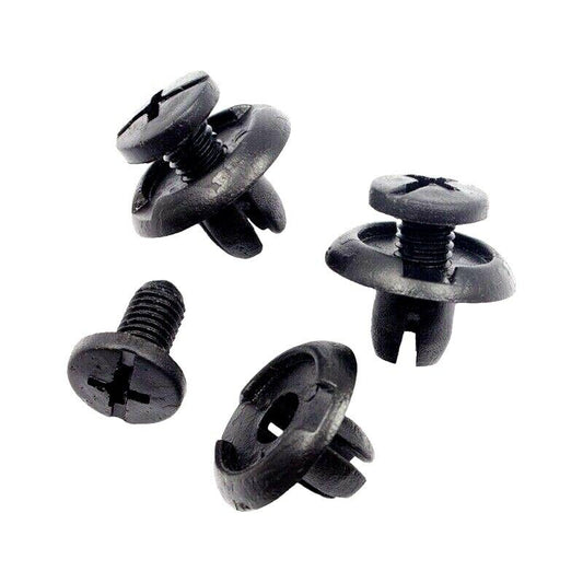 10x 8mm Plastic Rivets Fastener Push In Clips Car Bumper Door Trim Panel Clips