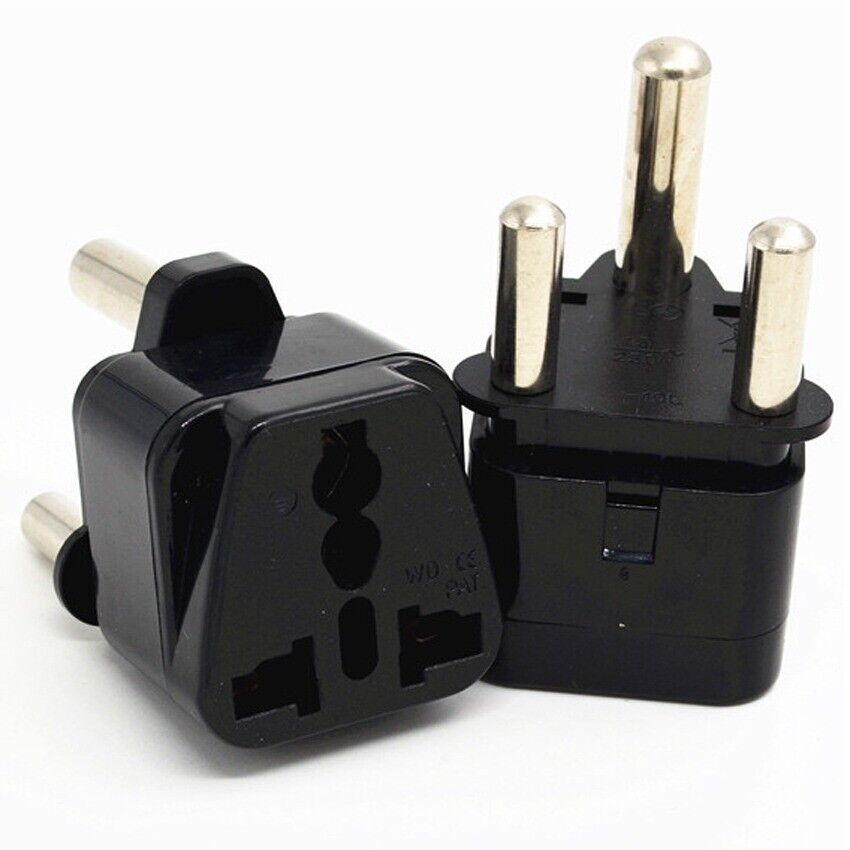 3 Pin Universal Travel Adapter UK EU US AU to South Africa India Nepal