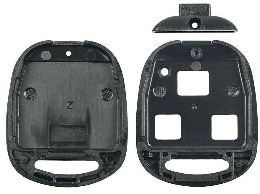 Toyota Yaris Corolla Tarago Camry Lexus Key Shell + 3 Button Rubber Pad 