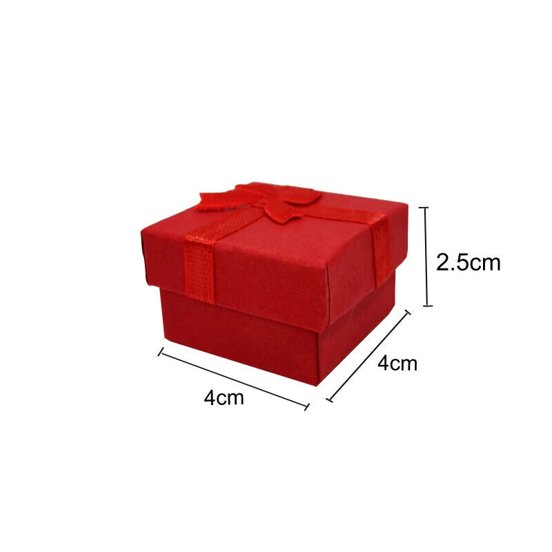 1x Small Jewellery Gift Box for Jewellery Display 4*4*2.5cm Assorted Colours