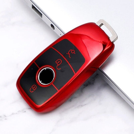 Remote Key Fob Cover Mercedes Benz A C E S G Class GLC CLA CLE W205 W213 W222