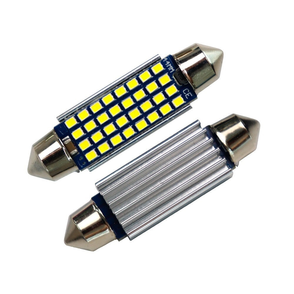 Car Led Number Plate Light Bulb C5W Festoon Canbus White 41mm 44mm Bulb