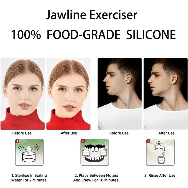 U Shape Facial Jaw Exerciser And Neck Toning Jawline for Men Women Face Muscle