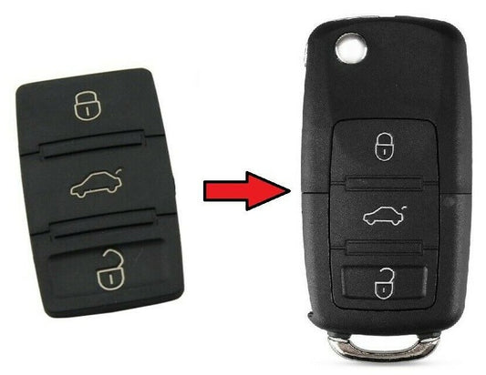 Car Key Button Pad Replacement for Skoda Octavia Seat Leon GTI VW Passat